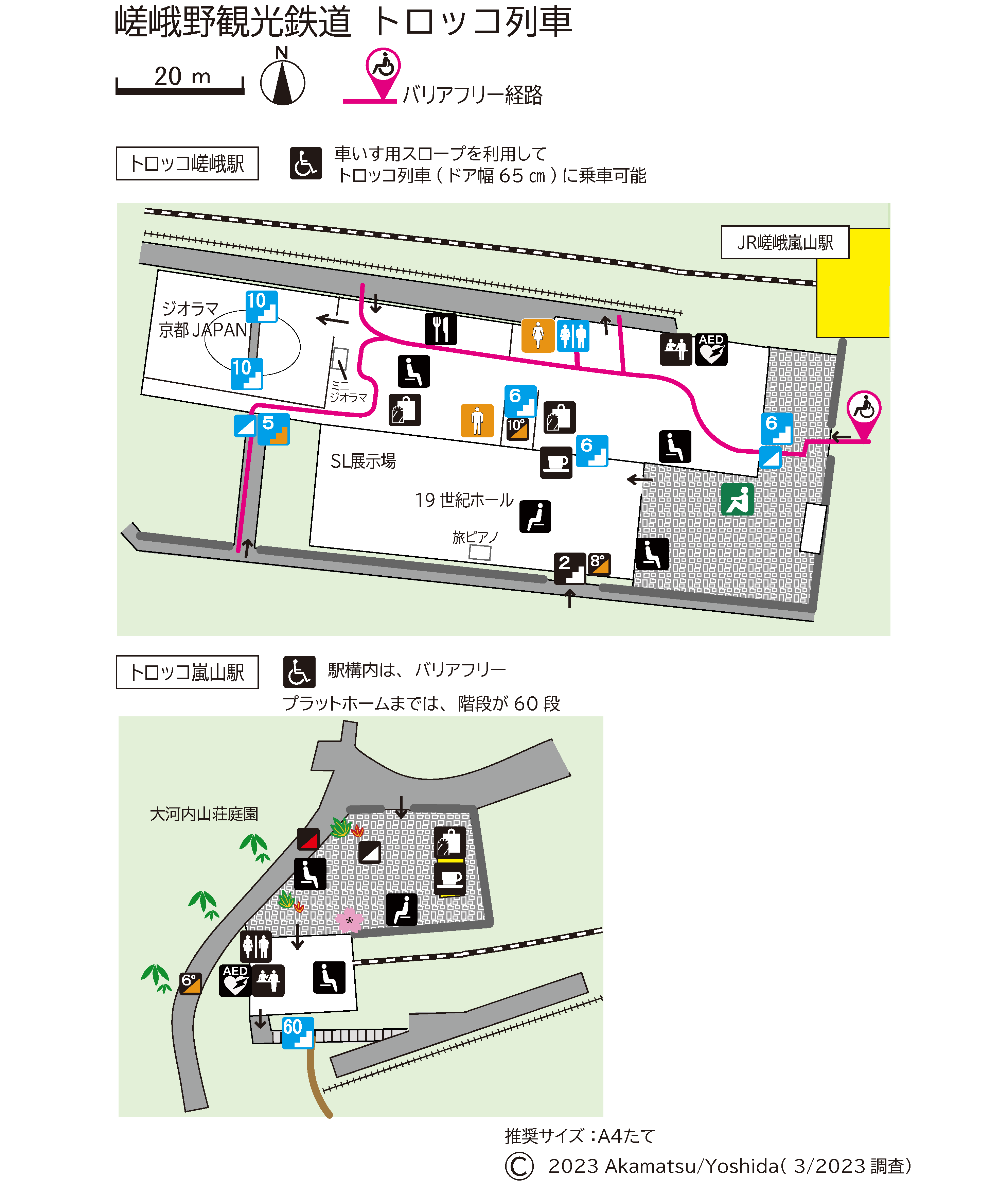 嵯峨野観光鉄道マップコース１トロッコ列車乗車・走行車窓20240319.png
